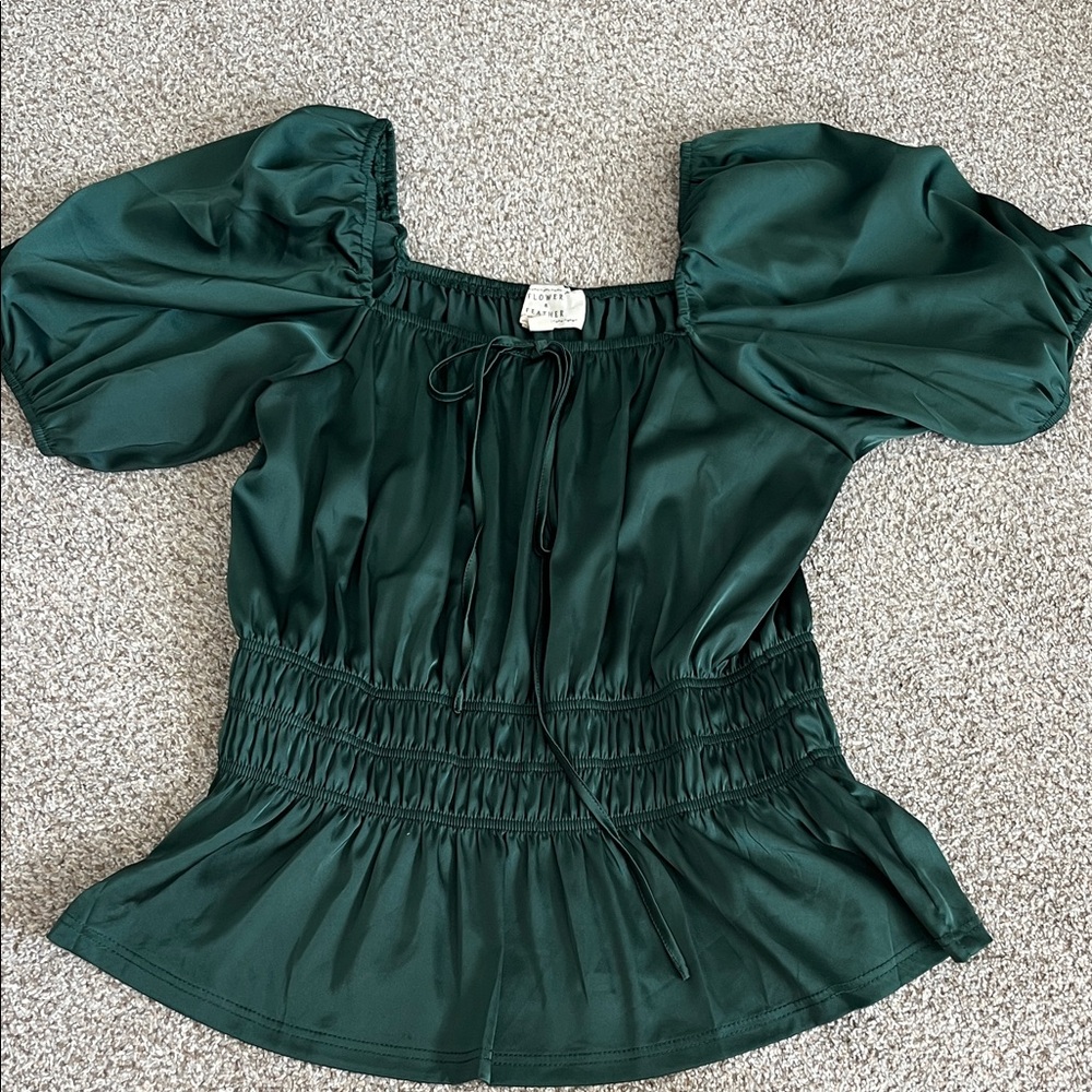 Worn once! Elegant Green Women's Top